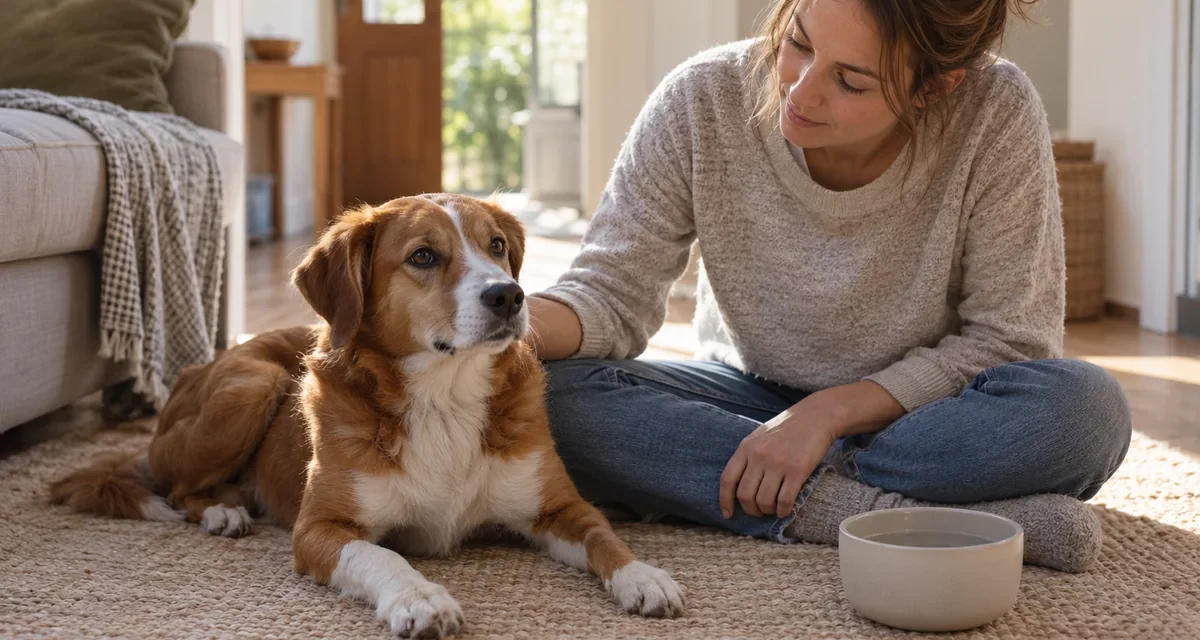 Mon chien vomit jaune : que faire et quand consulter ?